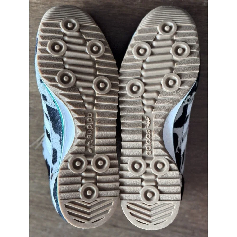 Women’s Size 5.5 adidas SL 72 OG Cow Print Green Black White JR1639 NIB